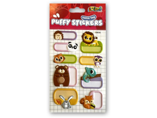 PENMATE KOLORI NAKLEJKI PUFFY NAME TAG SWP-901 ANIMALS