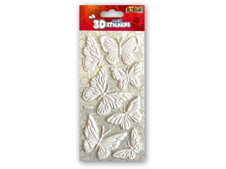 PENMATE KOLORI NAKLEJKI 3D MODEL WHITE SWP-3708 BUTTERFLIES