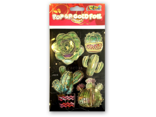 PENMATE KOLORI NAKLEJKI GOLD FOIL HMBS-706 CACTI