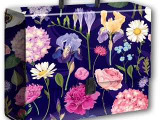 PENMATE TECZKA Z R�CZK� B4 JUMBO T 0124 KWIATY POLSKIE HORTENSJA NA CIEMNYM TLE  FOLIA MAT NIERYSUJ�CA