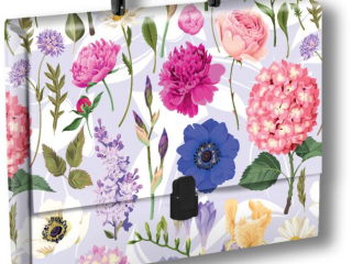 PENMATE TECZKA Z R�CZK� A4 T0125 KWIATY POLSKIE  HORTENSJA NA JASNYM TLE FOLIA MAT NIERYSUJ�CA