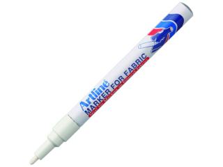Marker do materia�u/prania ARTLINE - bia�y [opakowanie=12szt]