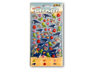 PENMATE KOLORI NAKLEJKI SOFT PUFFY SWP-4001 OCEAN