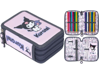 Pirnik szkolny potrjny z wyposaeniem KUROMI PINK