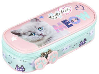 Pirnik saszetka usztywniona z wewntrzn klapk PCL1 MY LITTLE FRIEND, FLUFFY KITTY