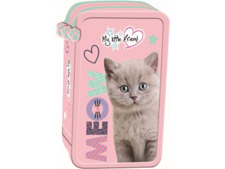 Pirnik szkolny potrjny z wyposaeniem MY LITTLE FRIEND, FLUFFY KITTY