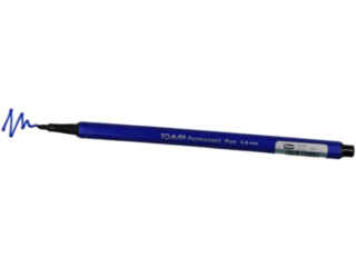 Pisak permanentny TOMA biurowe, cienka ko�c�wka 0, 8mm - niebieski [opakowanie=30szt]TO-315 niebieski