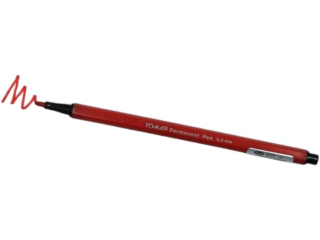 Pisak permanentny TOMA biurowe, cienka ko�c�wka 0, 8mm - czerwony [opakowanie=30szt]TO-315 czerwony