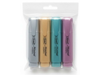Zakre�lacz TOMA Mistral Metallic, p�askie, szeroka ko�c�wka 1-5mm, - mix Etui 4szt TO-334 mix Etui 4szt