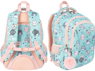 Plecak 3 komorowy 15" BP26 CHARMING CATS
