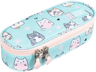 Pirnik saszetka usztywniona z wewntrzn klapk PC1 CHARMING CATS