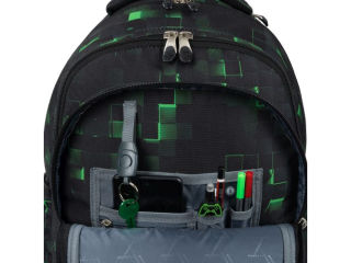 Plecak na kkach 4 komorowy 17" TB1 GREEN GAME
