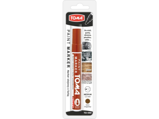 Marker olejowy TOMA br�zowy, blister 1szt.