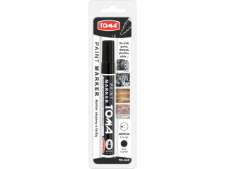 Marker olejowy TOMA czarny, blister 1szt.