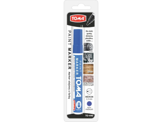 Marker olejowy TOMA niebieski, blister 1szt.