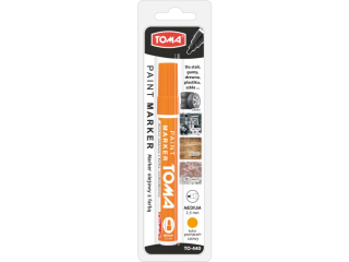 Marker olejowy TOMA pomara�czowy, blister 1szt.