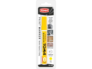 Marker olejowy TOMA ��ty, blister 1szt.