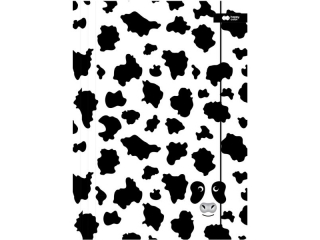 Teczka kartonowa z gumk, BlackxWhite, Krowa, 24x31cm, Happy Color