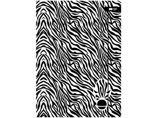 Teczka kartonowa z gumk, BlackxWhite, Zebra, 24x31cm, Happy Color
