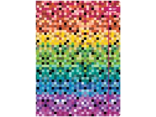 Teczka kartonowa z gumk, PIXI, rainbow, 24x31cm, Happy Color