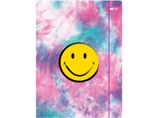 Teczka kartonowa z gumk, SMILE, rowy, 24x31cm, Happy Color