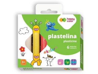 Plastelina szkolna okrga, 6 kolorw, Happy Color