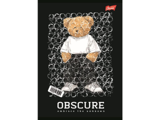Zeszyt A5 60 kartek linia ok�adka laminowana lakier miejscowy UV 70 g/m2 UNLIMITED  BEAR [opakowanie=10szt]