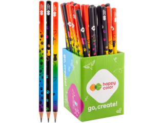 Owek trjktny, 2B, Miaow!, 72 szt w kubku, Happy Color