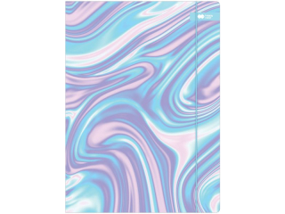 Teczka kartonowa z gumką, Pastel Twist, 24x31cm, Happy Color [opakowanie=10szt]
