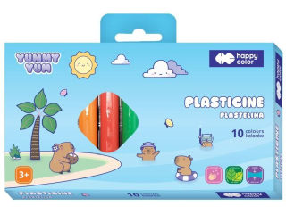 Plastelina okrga 10 kol., Yummy Yum, Happy Color | DOSTPNE W KWIETNIU