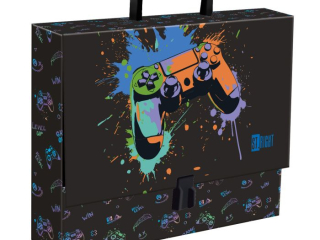 Teczka z r�czk� A4, XL 33 x 24, 8 x 9 cm GAME CONTROLLER SPLASH