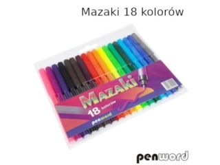 Mazaki PENWORD 18 kolorw