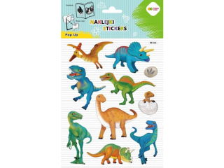 Naklejki 3D POP UP - Dino World, 146X240 mm, Happy Color | DOSTPNE NA POCZTKU LISTOPADA [opakowanie=5szt]