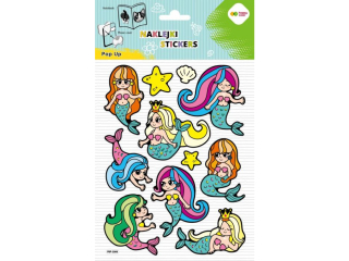 Naklejki 3D POP UP - Little Sirens, 146X240 mm, Happy Color | DOSTPNE NA POCZTKU LISTOPADA [opakowanie=5szt]
