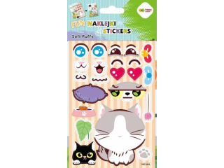 Naklejki 3D SOFT PUFFY FUN - Cat Play, 110X205 mm, Happy Color | DOSTPNE NA POCZTKU LISTOPADA [opakowanie=5szt]