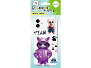Naklejki MOBILE PHONE - Cool Team, 90x205 mm, Happy Color | DOSTPNE NA POCZTKU LISTOPADA [opakowanie=5szt]