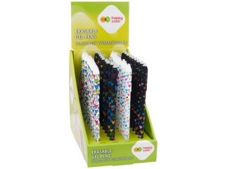 D�ugopis wymazywalny My Love, 0.5mm, niebieski, display 36 szt., Happy Color