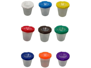 Kubek niekapek na wodę do pędzli, 200ml, Happy Color
