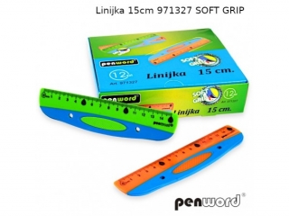 Linijka 15cm PENWORD 971327 Soft Grip