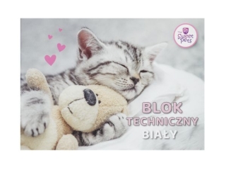 Blok techniczny A4 10k. BENIAMIN The Sweet Pets 170g