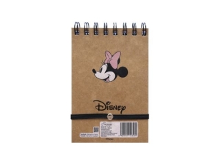 KOONOTES A6/96k. Kratka ZAMYKANY NA GUMK / MINNIE MOUSE KRAFT LINER