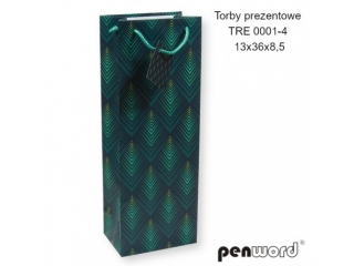 TORBY PREZENTOWE TRE 0001-4 13x36x8.5 cm [opakowanie=12szt]