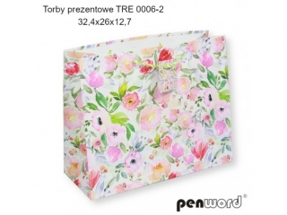 TORBY PREZENTOWE TRE 0006-2 32.4x26x12.7cm [opakowanie=12szt]