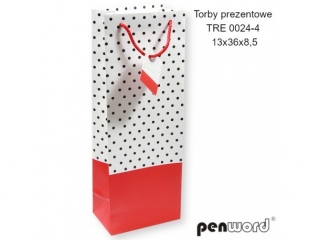 TORBY PREZENTOWE TRE 0024-4 13x36x8.5 cm [opakowanie=12szt]