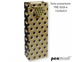 TORBY PREZENTOWE TRE 0026-4 13x36x8.5 cm [opakowanie=12szt]