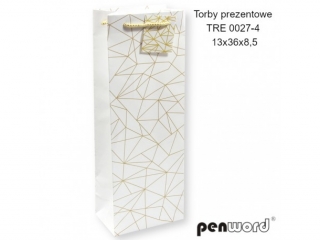 TORBY PREZENTOWE TRE 0027-4 13x36x8.5 cm [opakowanie=12szt]