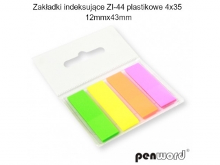 ZAKADKI INDEKSUJCE ZI-44 PLASTIKOWE   4x35 12mmx43mm