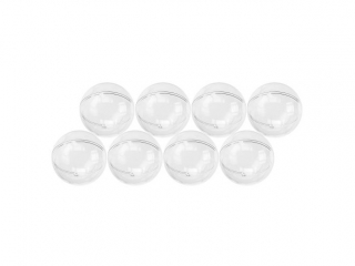 Bryły plastikowe kule O80mm głębokość 80mm 8szt.