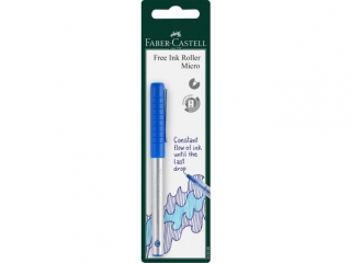 CIENKOPIS KULKOWY FREE INK 0.5 MM NIEBIESKI BLISTER FABER-CASTELL
