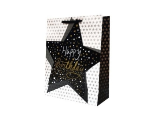 TOREBKA PASKA DUA BIAO-CZARNA 30X42X12cm